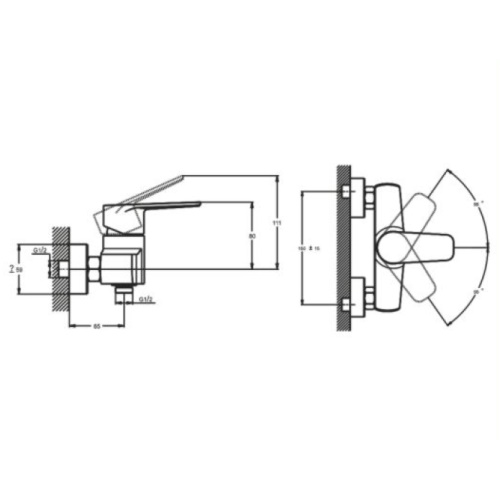 Смеситель для душа Zegor TROYA BGX5-A189 — изображение 2