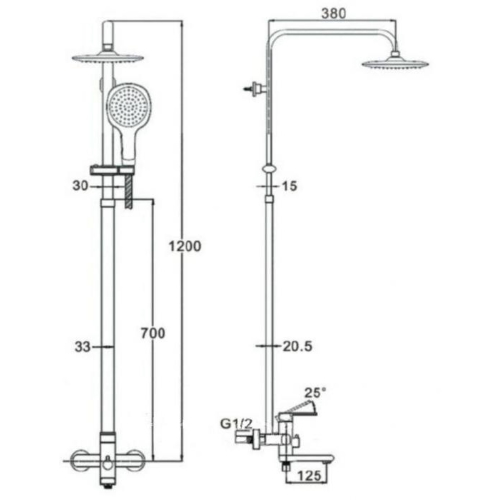 Душевая система Zegor Trоya LOB16-A128 — изображение 2