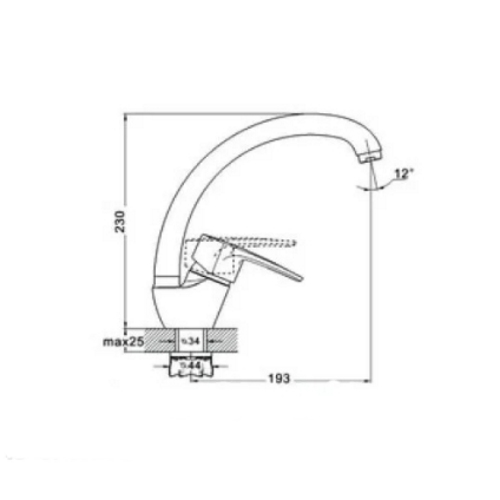 Смеситель для кухни Zegor TROYA TAN4-A190 — изображение 2