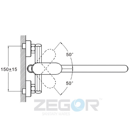 Смеситель для ванны ZEGOR | TROYA LOB7-A128 — изображение 3