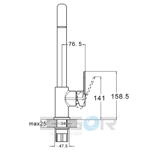 Смеситель для кухни ZEGOR | TROYA LOB4-A128 — изображение 3