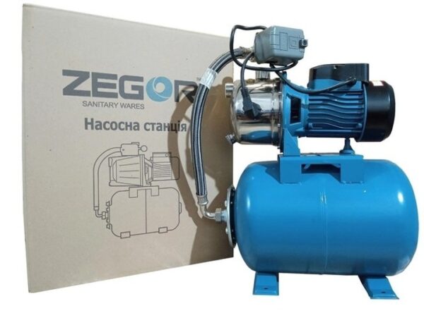 Насосная станция Zegor 1.1kw H45м Q3.3м?/г 24л (AU-AS-120S-24B) — изображение 2