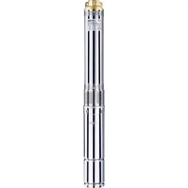 Насос глубинный центробежный Zegor 0.55kw H60м Q3,8м?/г кабель 40м (3SEM2.5./17-0.55)