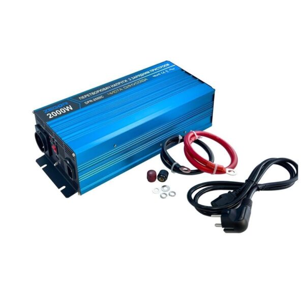 Инвертор-преобразователь напряжения ZEGOR UPS 2000W 12/220V чистая синусоида (DPR-2000C)