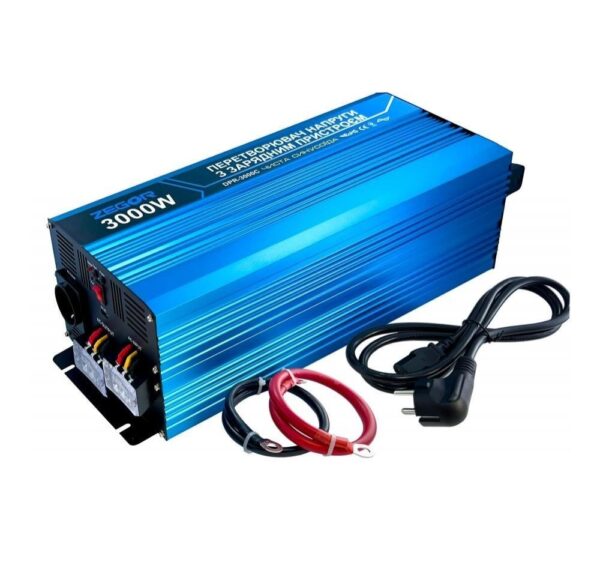 Инвертор-преобразователь напряжения ZEGOR UPS 3000W 12/220V чистая синусоида (DPR-3000C)