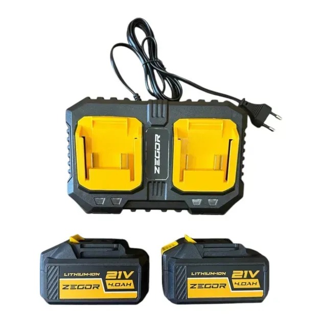 Пила цепная аккумуляторная ZEGOR CSPB-21BL-16 (2акум.21В 4Ач/зарядный/40см) — изображение 6